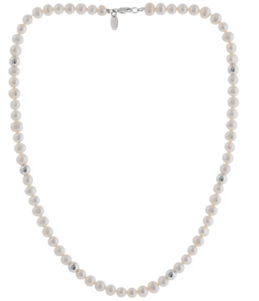 Collar de Perlas con Plata